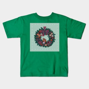 Christmas Wreath Kids T-Shirt